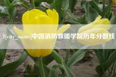 阿拉善盟中国消防救援学院历年分数线