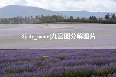 阿拉善盟九宫图分解图片