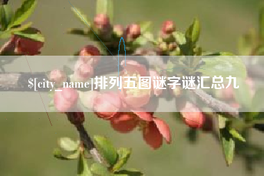 阿拉善盟排列五图谜字谜汇总九