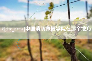 阿拉善盟中国消防救援学院在那个地方
