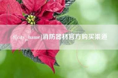 阿拉善盟消防器材官方购买渠道