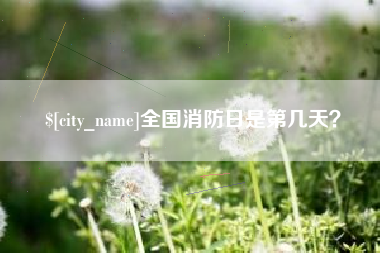 阿拉善盟全国消防日是第几天？