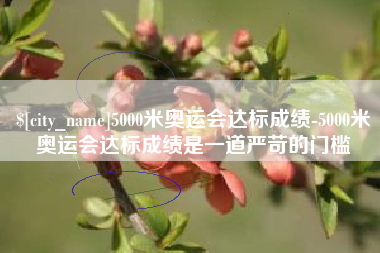 阿拉善盟5000米奥运会达标成绩-5000米奥运会达标成绩是一道严苛的门槛
