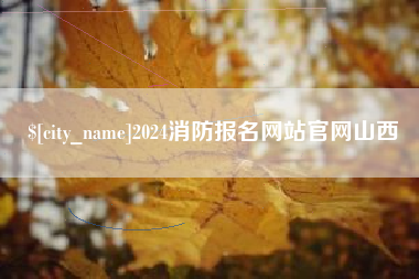 阿拉善盟2024消防报名网站官网山西
