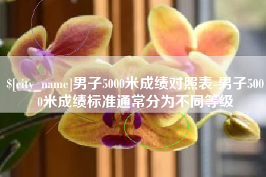 阿拉善盟男子5000米成绩对照表-男子5000米成绩标准通常分为不同等级