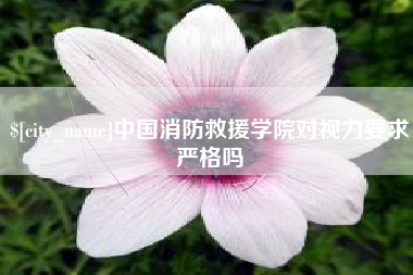 阿拉善盟中国消防救援学院对视力要求严格吗