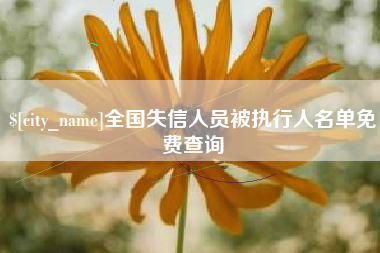 阿拉善盟全国失信人员被执行人名单免费查询