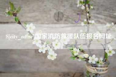 阿拉善盟国家消防救援队伍报名网址