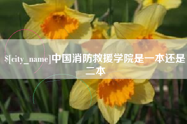 阿拉善盟中国消防救援学院是一本还是二本