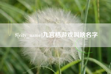 阿拉善盟九宫格游戏叫啥名字