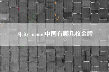 阿拉善盟中国有哪几枚金牌