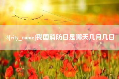 阿拉善盟我国消防日是哪天几月几日