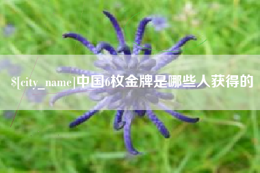 阿拉善盟中国6枚金牌是哪些人获得的
