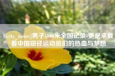阿拉善盟男子5000米全国记录-更是承载着中国田径运动员们的热血与梦想