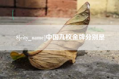 阿拉善盟中国九枚金牌分别是