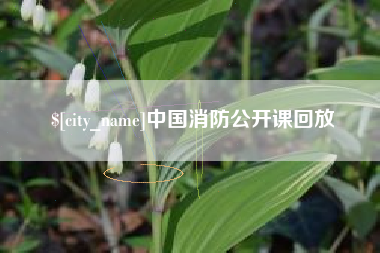 阿拉善盟中国消防公开课回放