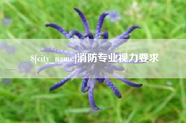 阿拉善盟消防专业视力要求