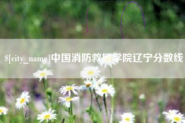 阿拉善盟中国消防救援学院辽宁分数线