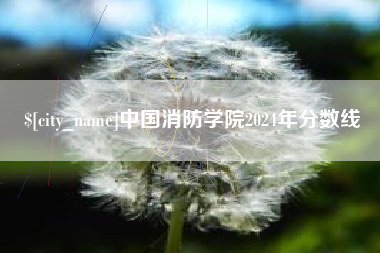 阿拉善盟中国消防学院2024年分数线