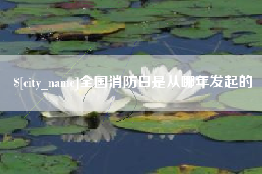 阿拉善盟全国消防日是从哪年发起的