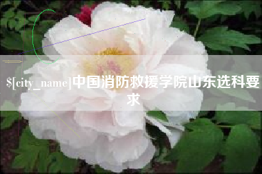 阿拉善盟中国消防救援学院山东选科要求