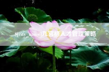 阿拉善盟九宫格人才管理策略