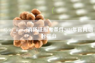 阿拉善盟消防证报考条件2024年官网烟台福山