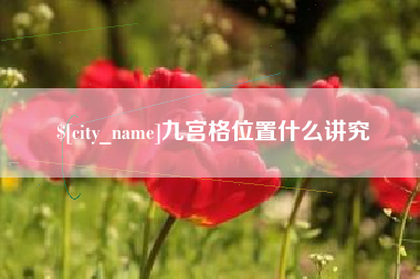 阿拉善盟九宫格位置什么讲究